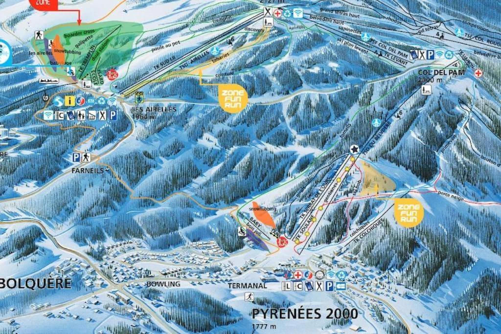 Apt Confortable Au Pied Des Pistes Et De La Foret Bolquere Ngoại thất bức ảnh